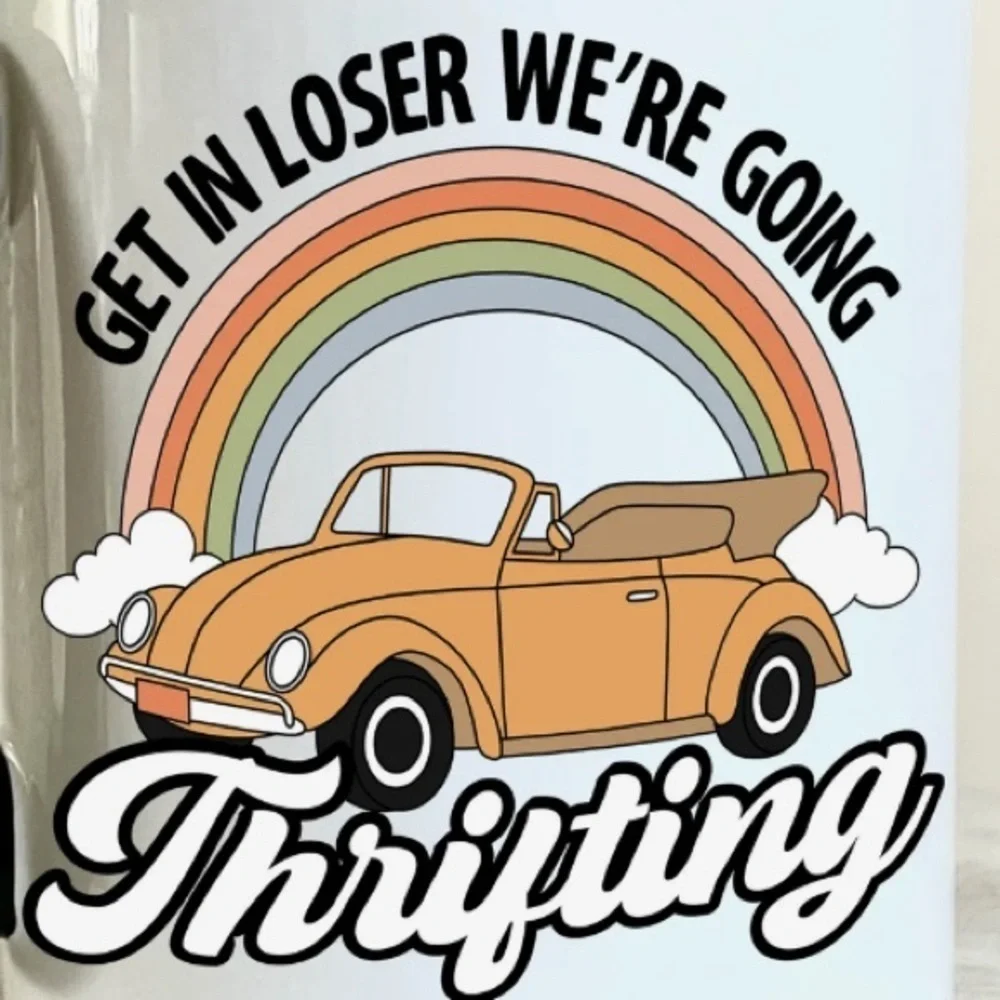 Thrifting Cup Decal D74